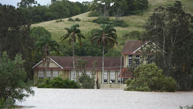 Richmond River High School during the flooding.