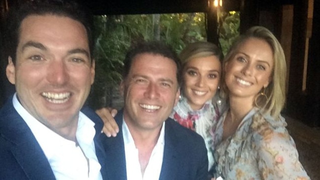 Photos from Karl Stefanovic's commitment ceremony on the weekend.