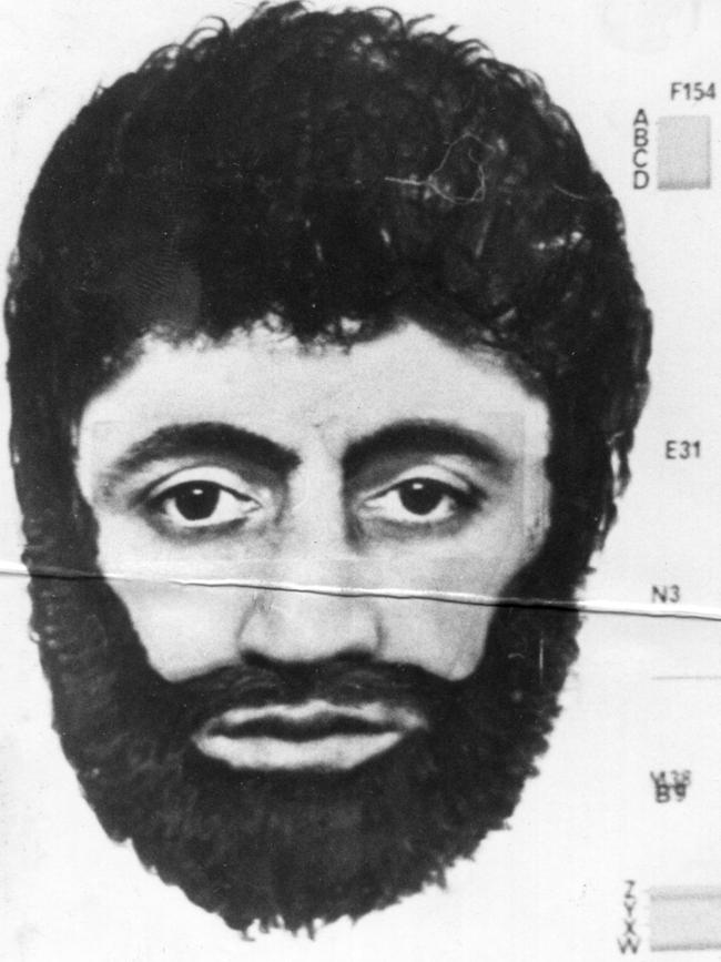 An identikit image relating to the Spear Creek case.