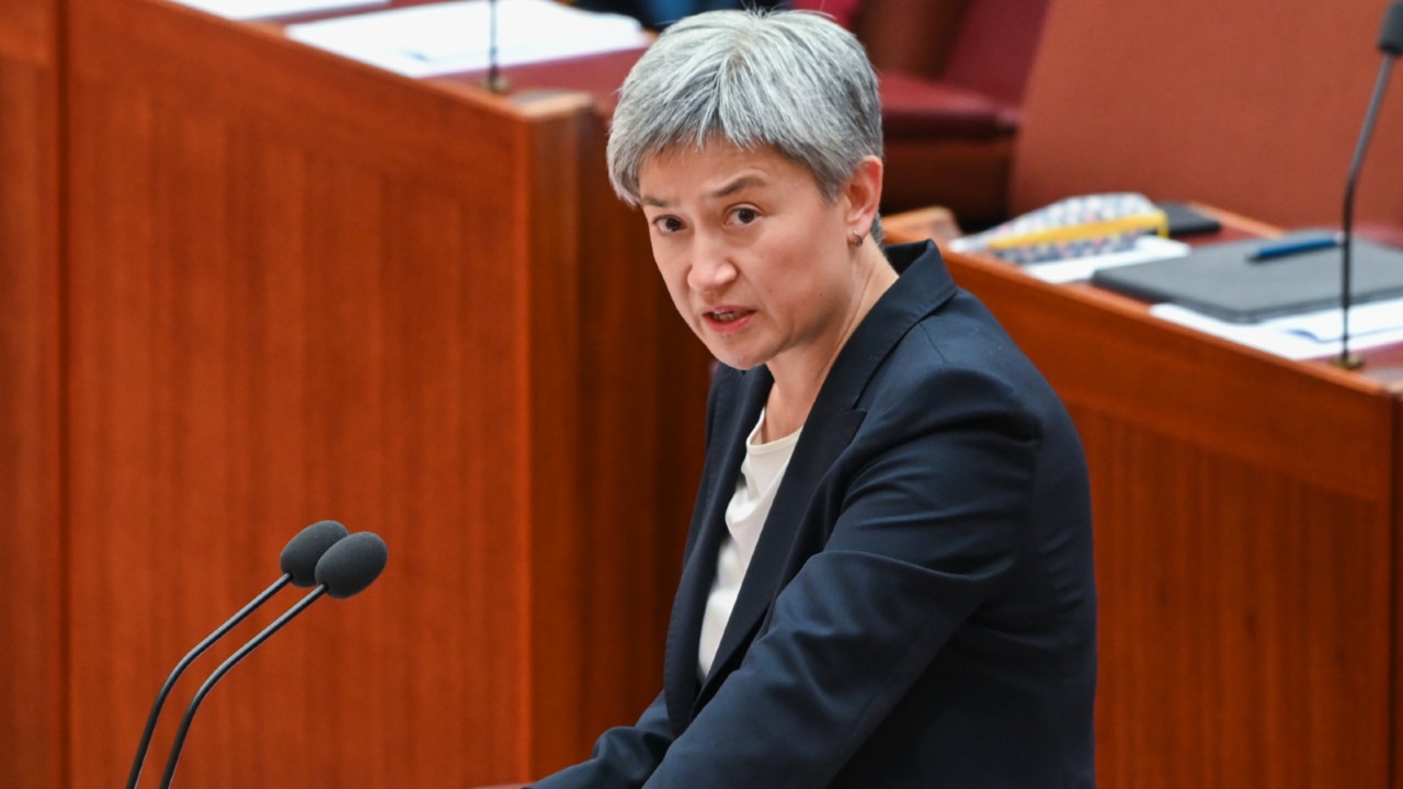 PM defends Penny Wong's decision not to visit October 7 sites