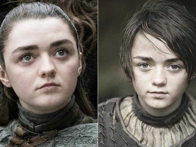 The world has watched Maisie Williams evolve in GoT. Picture: HBO via AP