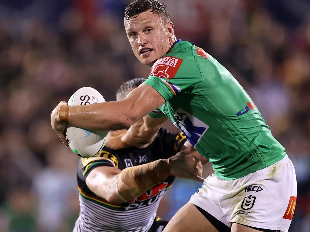 Jack Wighton has stepped up in recent weeks, and without Nathan Cleary, has a perfect opportunity to take complete control against Penrith. Picture: Mark Kolbe/Getty Images