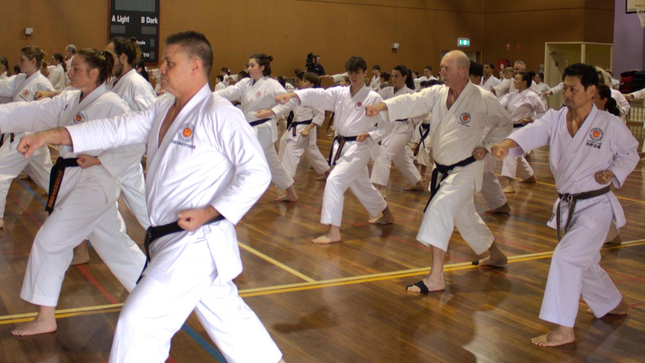 Hundreds of people have come together to compete at the Karate championships.