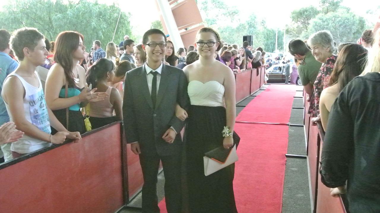 Chun-Yao Liu and Jaymie Blackburn at the 2012 Our Lady of the Sacred Heart Catholic College formal at the Alice Springs Convention Centre. Picture: NT NEWS