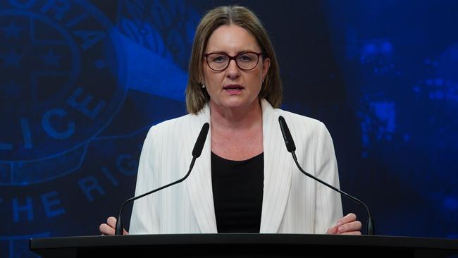 Victorian Premier Jacinta Allan has announced a crackdown on protest activity and a tightening of vilification laws. Picture: NewsWire / Luis Enrique Ascui