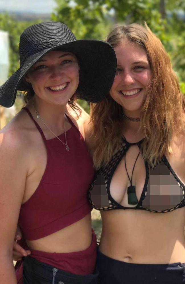 Madeline, right, says she hopes her actions have inspired other women to feel comfortable in their bodies.