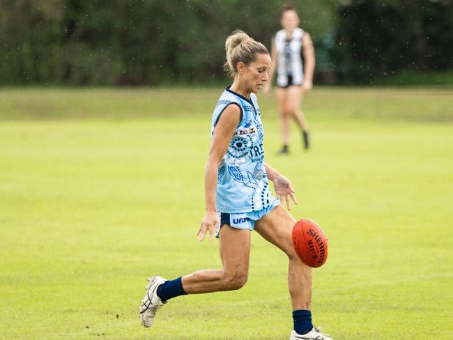 Buffette Kylie Duggan in action. Picture: Celina Whan
