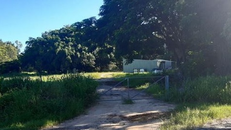 Access to the proposed intensive horticulture site off an unnamed road in Machans Beach.