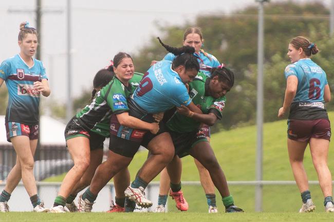 Seepa Kosetatino-Liufau Mackay Cutters vs Townsville Blackhawks Harvey Norman U17's Saturday 22 February 2025 Picture:Michaela Harlow