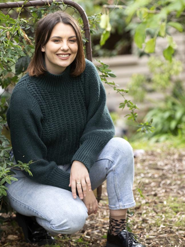 Grace Garde at her Hobart home. Picture: Chris Kidd