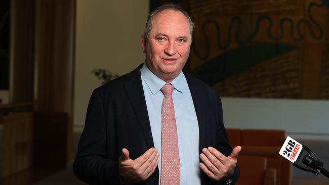 Barnaby Joyce says modelling ‘shows a downturn in coal price, coal commodities over time’. Picture: Gary Ramage