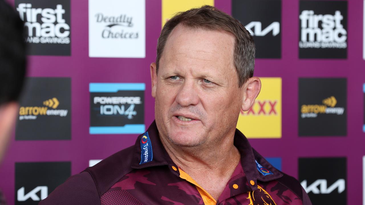 Coach Kevin Walters during a press conference at the Brisbane Broncos