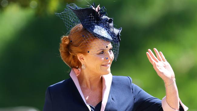 Sarah, Duchess of York arrives at St George's Chapel. Picture: Getty