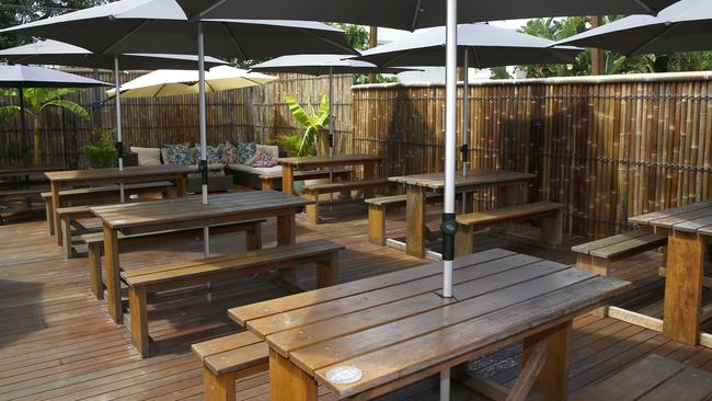 A new outdoor dining area. Picture: Tertius Pickard