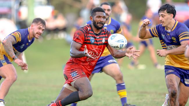 One-game international Sherwin Tanabi played for the Byron Bay Red Devils. Picture: DC Sports Photography