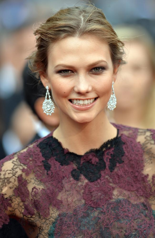 Karlie Kloss attends the Opening ceremony and the "Grace of Monaco" Premiere during the 67th Annual Cannes Film Festival.