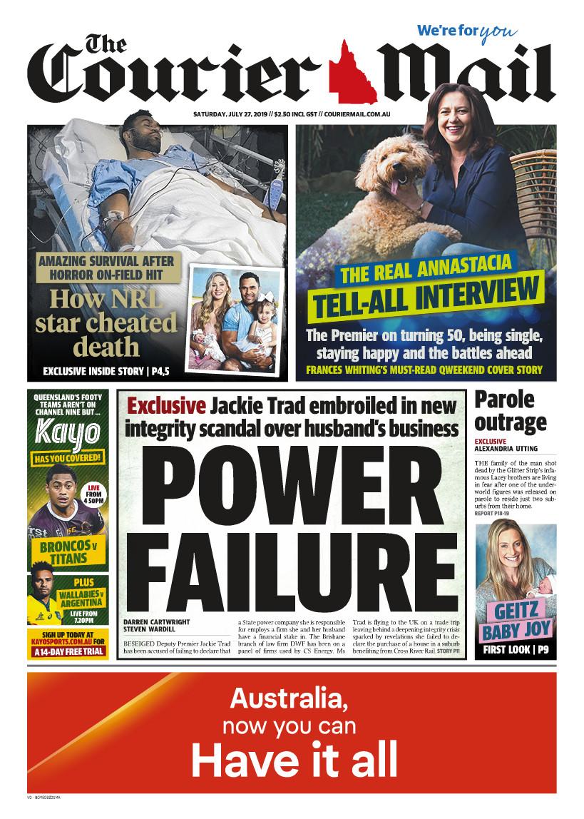 Second Integrity Cloud Over Trad The Courier Mail 
