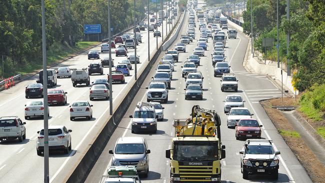 Traffic on the M1 (AAP image, John Gass)