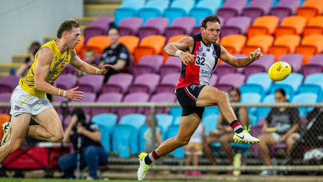 Steven Motlop as Southern Districts took on the Nightcliff Tigers in the 2024-25 NTFL men's semi-final. Picture: Pema Tamang Pakhrin