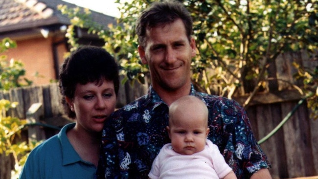 Kathleen and Craig Folbigg with baby Sarah in 1993. She died months later.