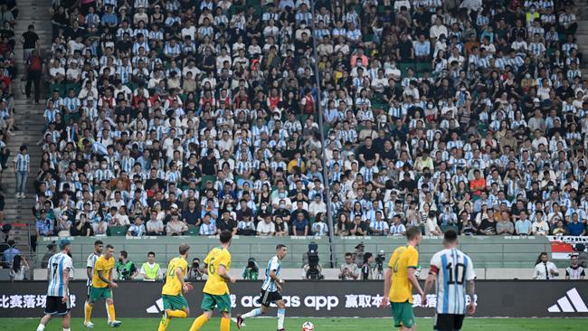 The Workers' Stadium in Beijing was packed for the clash. Picture: Wang Zhao / AFP