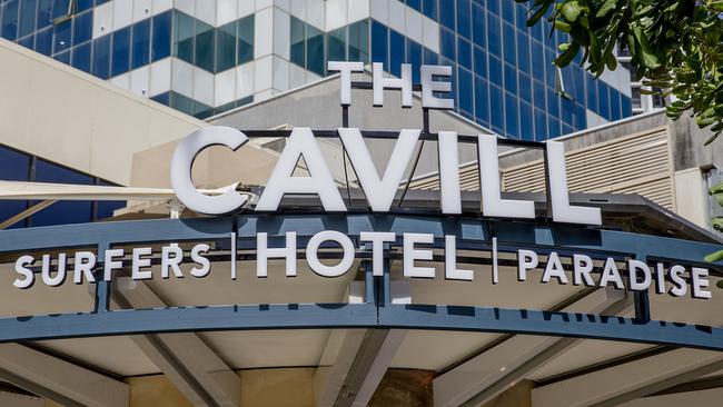 The Cavill Hotel in Surfers Paradise. Picture: Jerad Williams