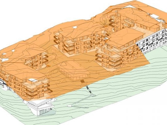 A computer process image showing the scale of the development. Picture: Rose Architectural Design