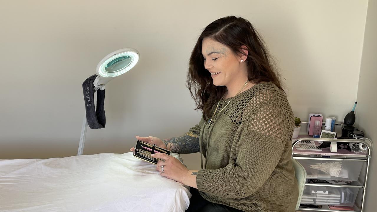 Mrs Bell said her past poor experiences with other lash technicians drove her to start up her own business eight months ago in Brisbane. Photo: Madison Mifsud-Ure / Stanthorpe Border Post