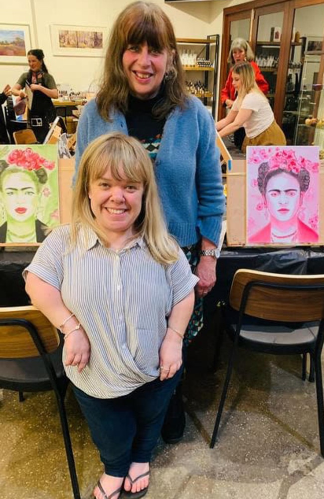 Krysta and Annie’s shared love of art has kept them connected over the years. Picture: Supplied