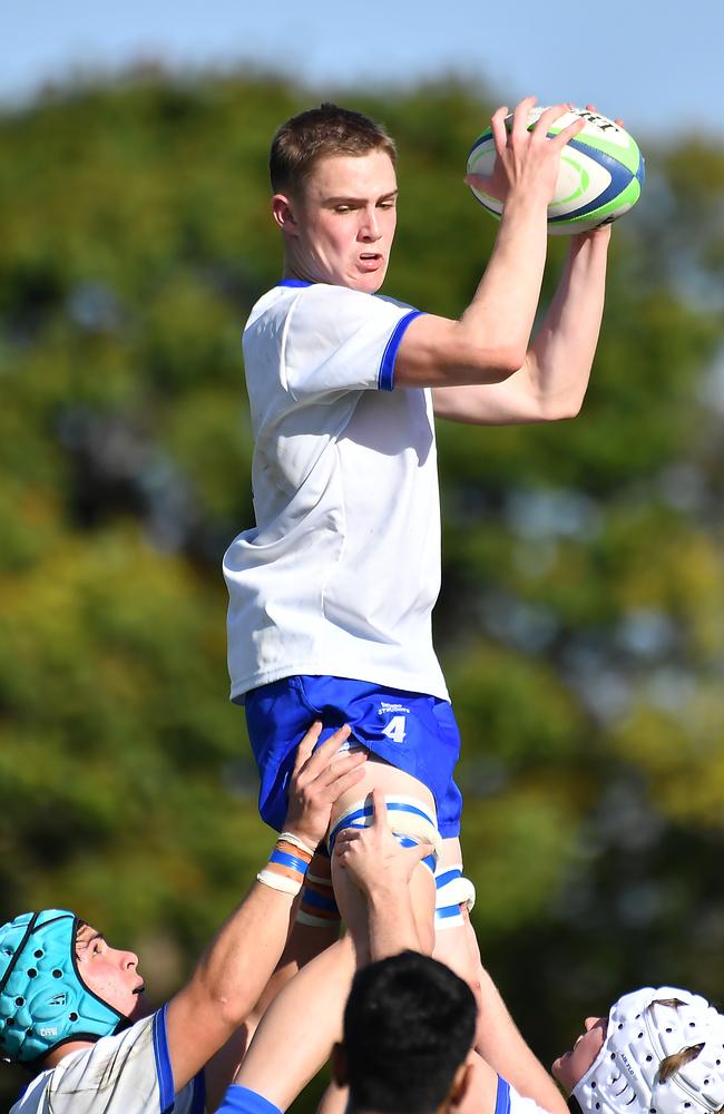 AIC First XV rugby between St Laurence's College and St Edmund's College Saturday May 27, 2023. Picture, John Gass