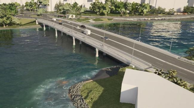 Artist impressions of Isle of Capri bridge. Supplied by Gold Coast City Council