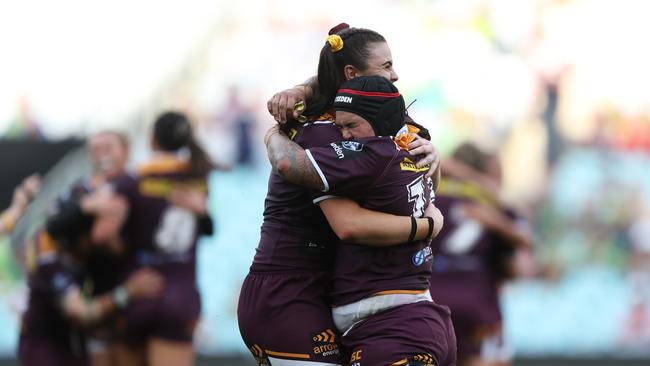 Brisbane's Amber Pilley and Rona Peters.