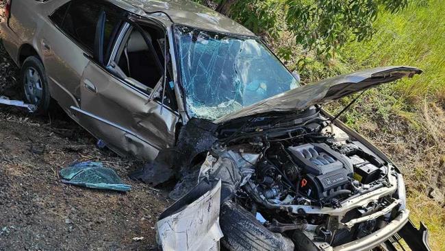 Serious head on collision, Maleny Kenilworth Rd, Conondale. Picture - contributed.