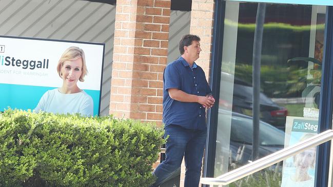 Anthony Reed at Zali Steggall’s office in Brookvale in Sydney’s north. Picture: John Feder