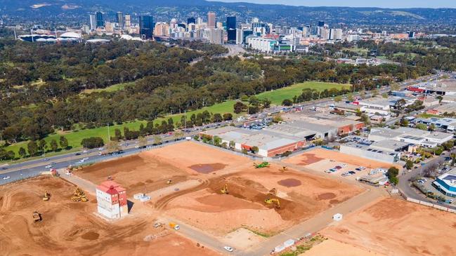 The Old West End Brewery site being prepared for housing. Picture: SA Government