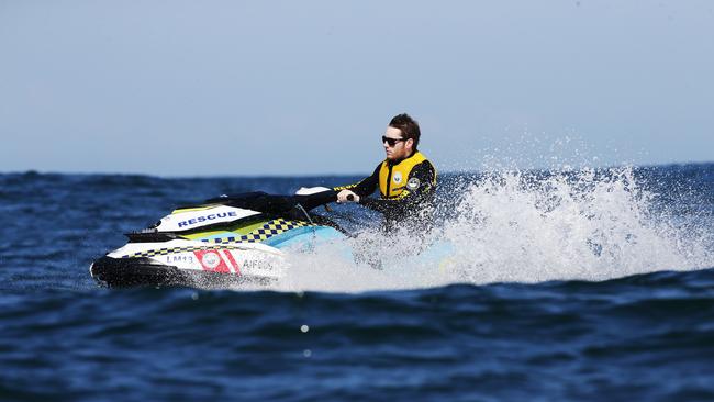 The technology will be sent to iPads on board rescue boats and jet skis to allow crews to pinpoint the exact location of boats in distress. Picture: Peter Lorimer