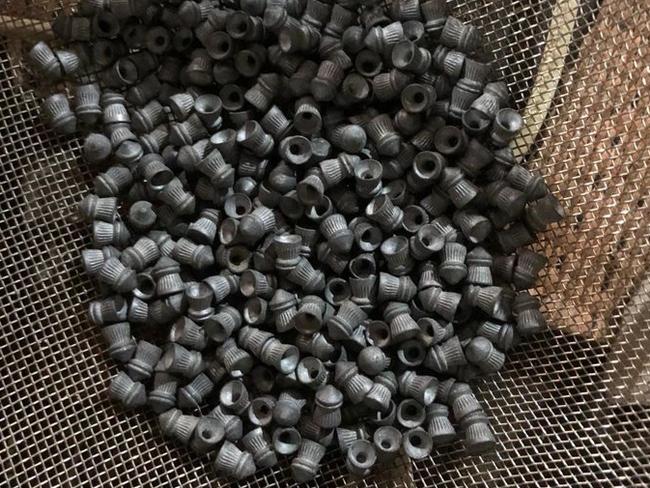 Police also found a container with about 500 air rifle “slug” pellets similar to these. (File photo).