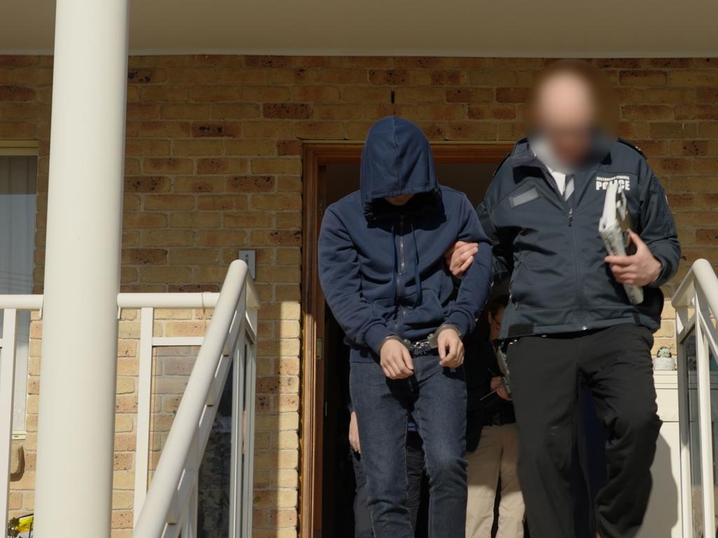 More than 700 AFP officers are involved in raids across the country this week after they infiltrated an encrypted communications platform allegedly being used by criminals. Picture: AFP