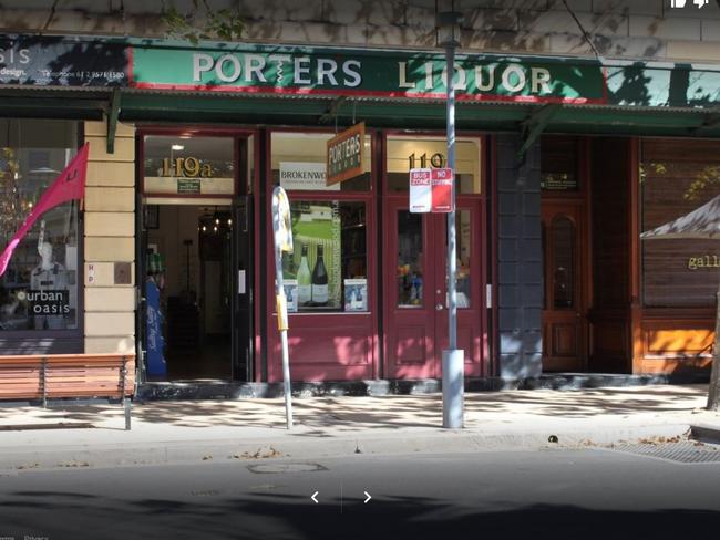 Owners of Porters Liquor (above) were suspicious after a second deposit then gobsmacked when they watched the shop CCTV.