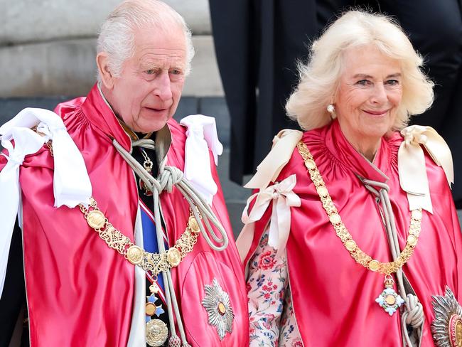 King Charles III and Queen Camilla attend a service of dedication for the Order of The British Empire at St Paul's Cathedral. Picture: Chris Jackson/Getty Images