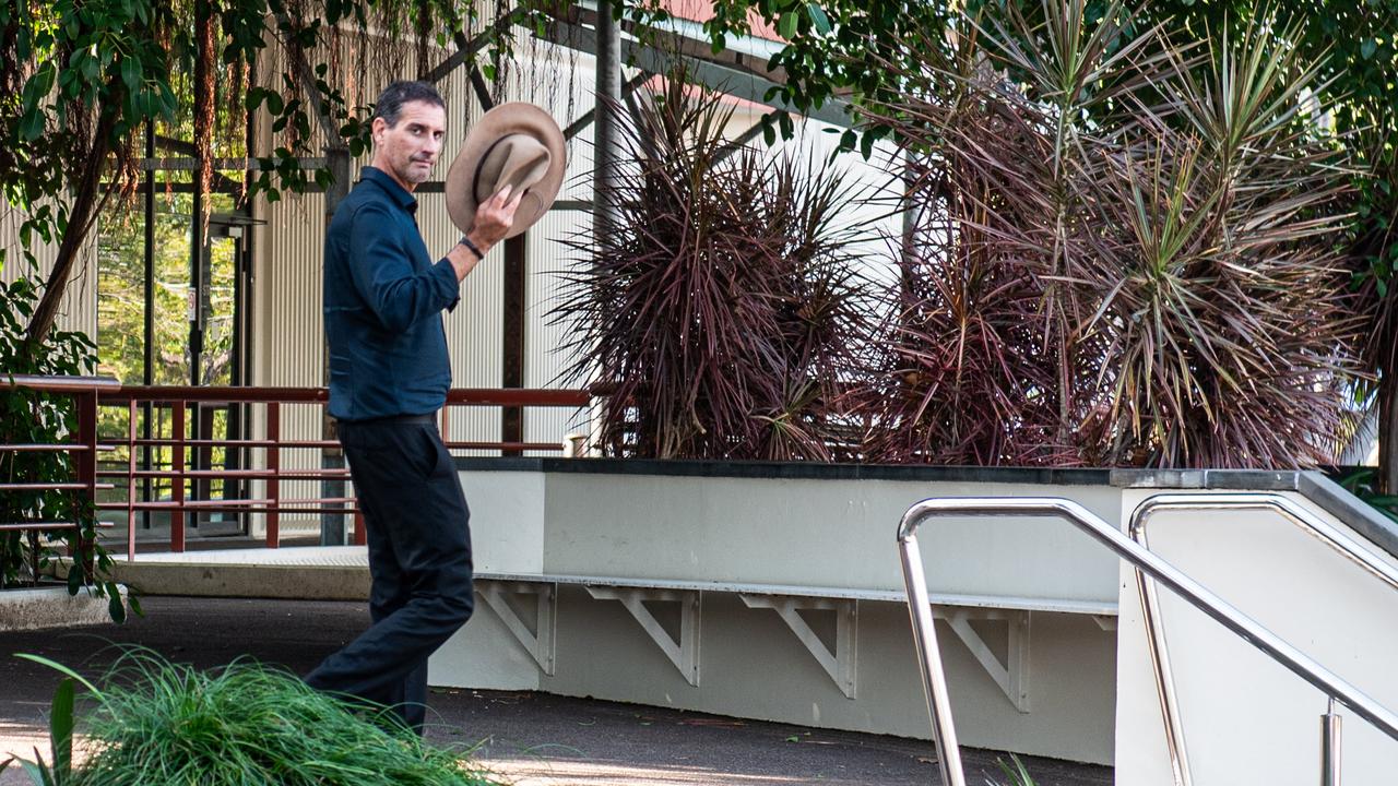 Peter Scammell leaves the Darwin Local Court on Friday after the final day of evidence at an inquest into the death of Katrina Hawker. Picture: Pema Tamang Pakhrin