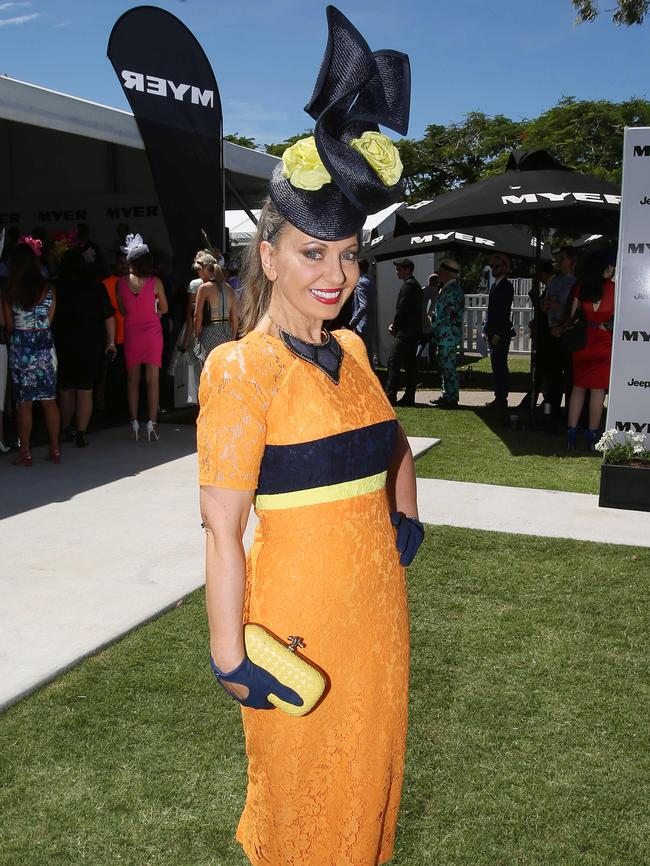 Ms Wellings at the Magic Millions race day on the Gold Coast. Picture: Luke Marsden