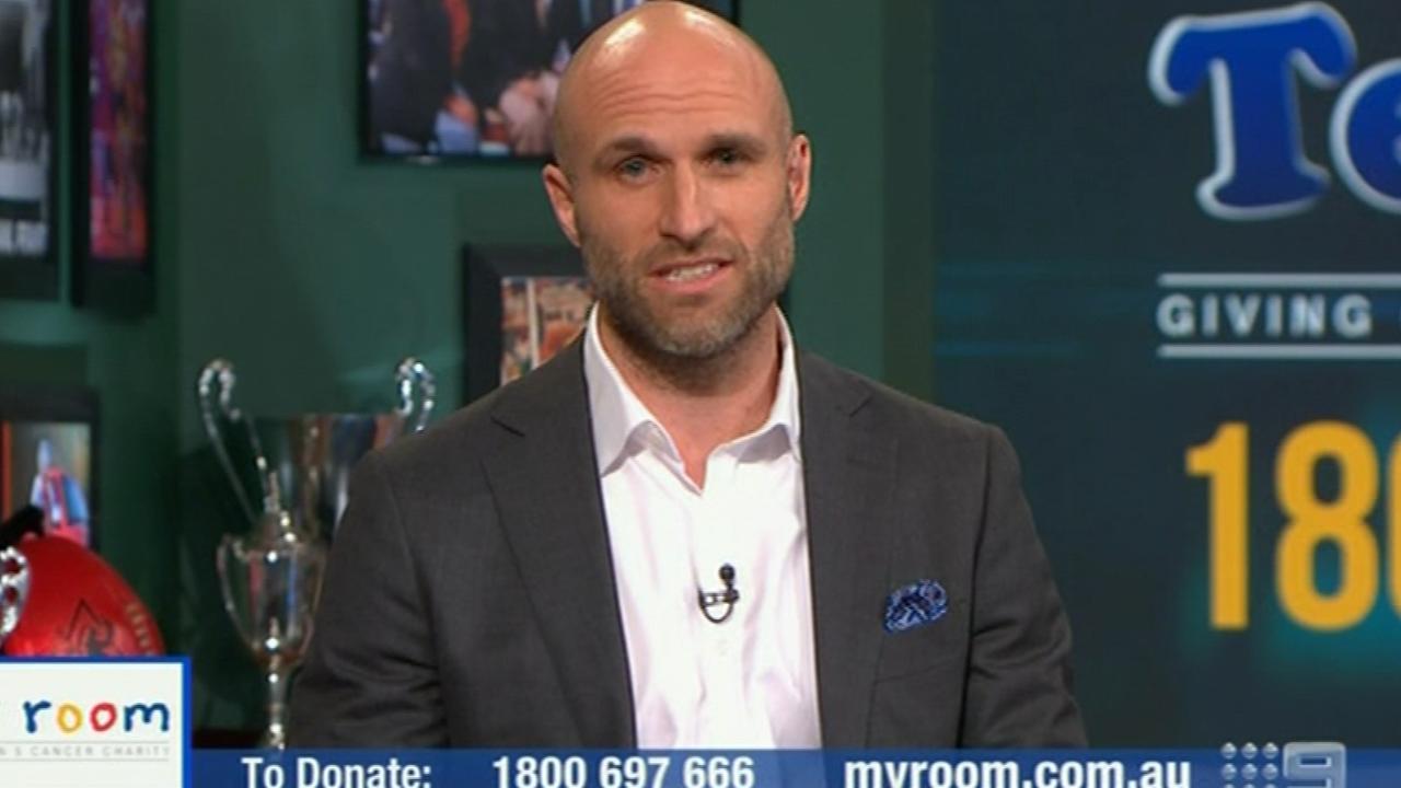 Chris Judd has apologised on air for an unfortunate gaffe.