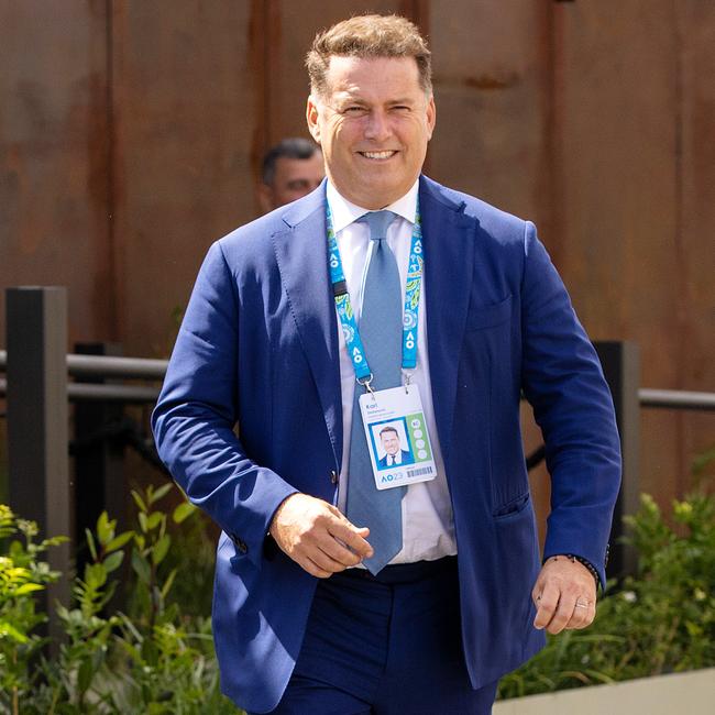 Karl Stefanovic attends a Nine function at the Australian Open in Melbourne. Picture: Mark Stewart