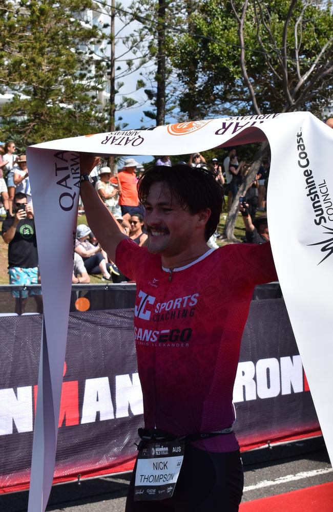 First place: Sunshine Coast Ironman 70.3 2023 winner Nick Thompson.