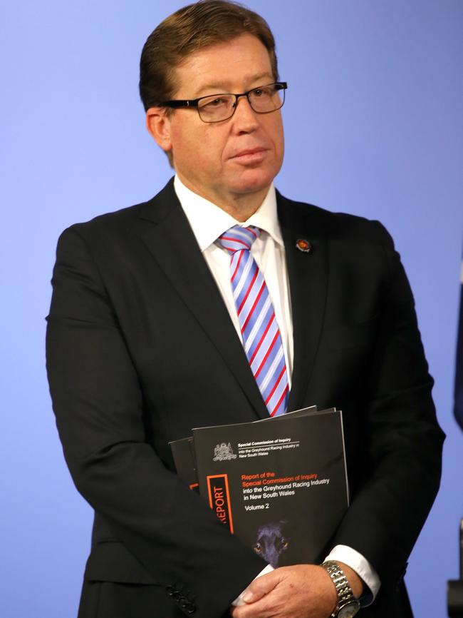 Deputy Premier Troy Grant with the report today. Picture: Stephen Cooper