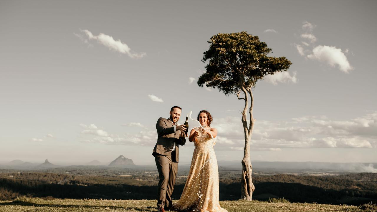 Thousands of couples have had their wedding pictures taken at One Tree Hill. Picture: Naturally Jek Photography