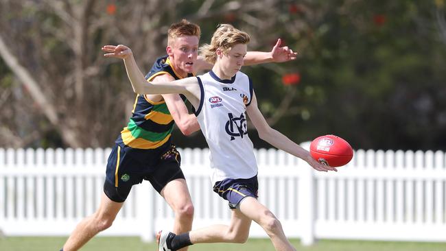 Mountain Creek SHS Oscar Cazaly in action during 2020. Pic Peter Wallis