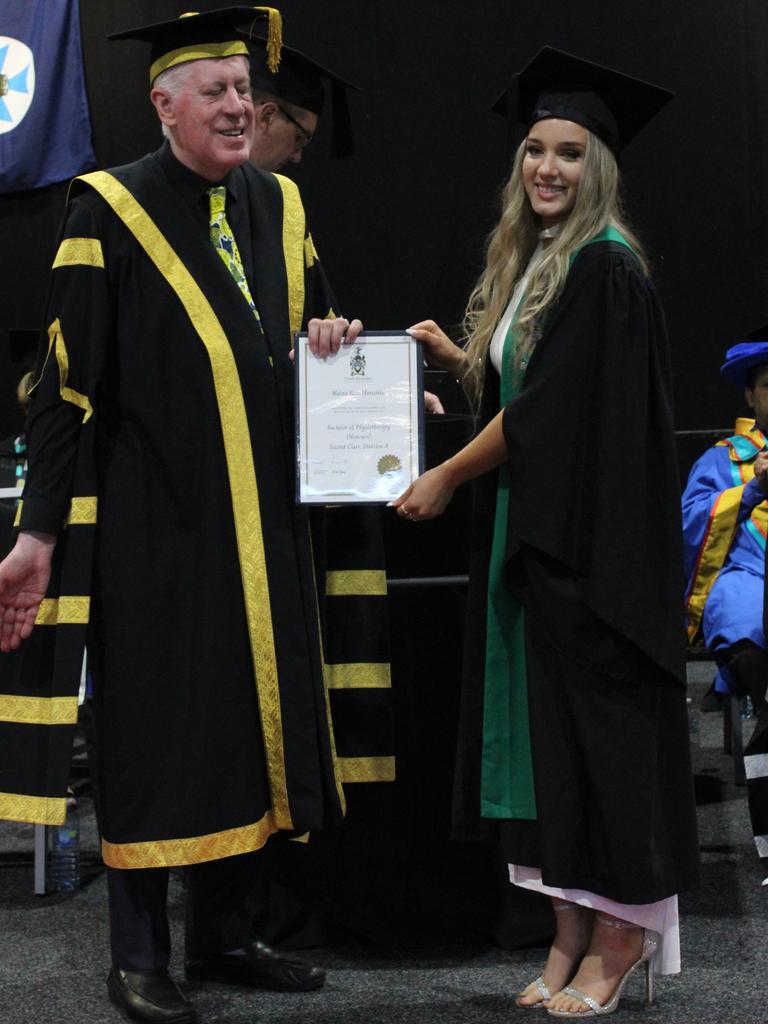 Mellita Marschke graduated with a Bachelor of Physiotherapy (Honours) at the CQUniversity graduation ceremony in Bundaberg on December 14, 2023.