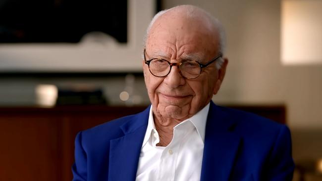 Rupert Murdoch, Chairman Emeritus of both Fox Corporation and News Corp, interviewed by Sky News Australia for the documentary The Australian: 60 Years of News.